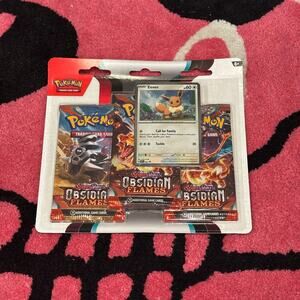 Pokémon TCG Scarlet & Violet Obsidian Flames 3-Pack Blister – Eevee Promo